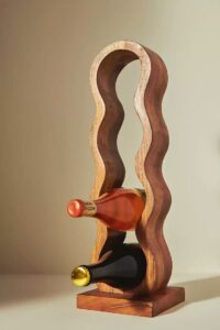 hand carved wine rack